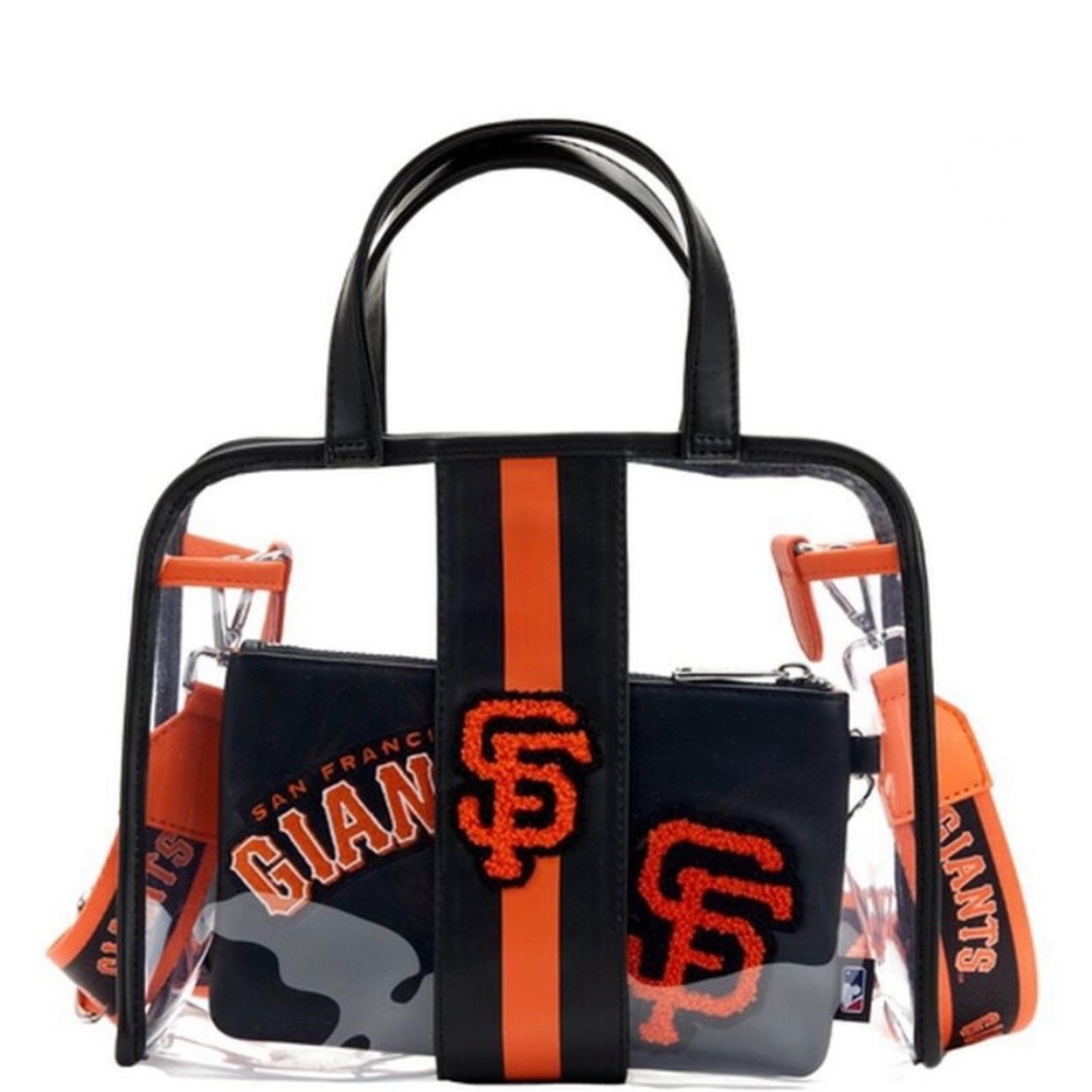 NWT Loungefly San Francisco Giants MLB clear crossbody with pouch
